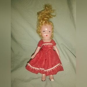 Vintage Ceramic? Porcelain? German? Doll 5 1/2" Tall